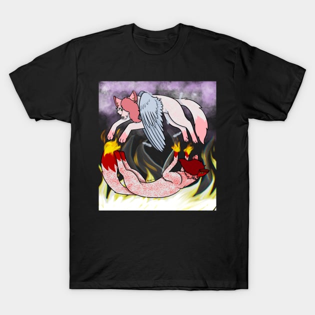 Yin Yang Maddie T-Shirt by Alpha Wolf Maddie